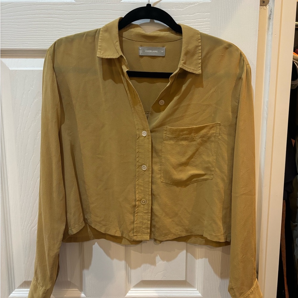 Everlane Mustard Button-Up Shirt